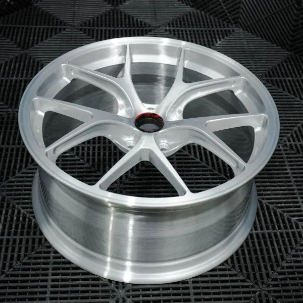 Forged monoblock brushed clear coat wheel